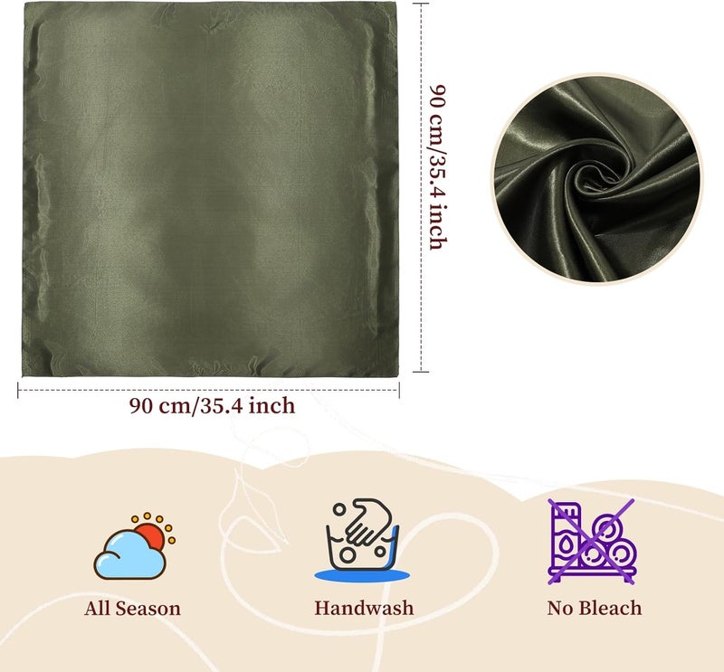 Molans 35 Inch Solid Color Wild Rag, Pure Cowboy Bandanas Oversize Western Neckerchief Bolo Head Scarf for Men Women - Image 3